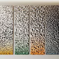 Decorative Textured Wall Panels With Four Gradient Color Designs For Interior Decor 3d model
