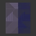 Elegant Wooden Wall Decor With Intricate Geometric Patterns And Striped Details