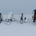 Different Types of Fitness Equipment Featuring Multifunctional Trainers Weight Machines and Exercise Gear