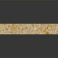 Square Terrazzo Slab Featuring Yellow Orange Specks On Shiny Light Decorative Surface 3d model