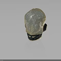 Futuristic Modern Helmet With Mesh Design Reflective Surface And Metallic Side Panel