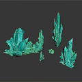 Turquoise Crystal Decorative Ornaments with Various Shapes for Home Lifestyle Decoration