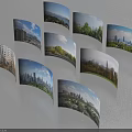 Comprehensive Aerial Planning With Urban Buildings Green Spaces And City Skyline