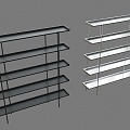 Shelf Storage Rack Storage Rack Wooden Shelf High Shelf Warehouse Shelf Storage Rack Storage Rack Storage Rack Storage Rack Wooden Goods 3d model