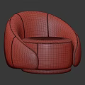 Accent Chair Velvet Upholstered Curved Back Rounded Armrest With Metal Base And Multiple Color Options