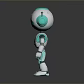 Robot Assistant Small Robot Butler Robot Butler Figure Game Figure 3d model