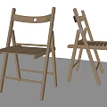 Folding Wooden Outdoor Chair Lightweight Portable Design For Garden And Patio Use