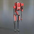 Robot attack robot intelligent machine science fiction robot mechanical warfare police future high-tech low face number low model simple model film and television level super realistic 3d model