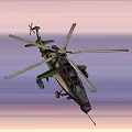 Different Types of Fighter Jets and Military Helicopters Flying in Sunset Sky