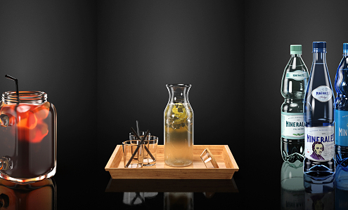 Modern Drinks 3d model