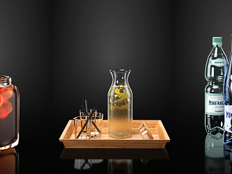 Modern Drinks 3d model