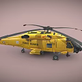 US Coast Guard Sikorsky MH-60T Jayhawk Rescue Helicopter with Cabin Interior Details