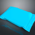 Blue Plastic Food Package For Snacks With Sealed Design And Freshness