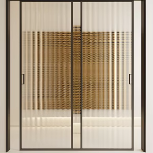 Modern Sliding Door Changhong Glass Sliding Door Frosted Glass Door Kitchen Door Sliding Door Swing Door Sliding Door Balcony Door 3d model