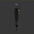 Modern Tactical Assault Rifle With Scope Rail System And Grip Texture