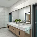 Spacious Modern Front Desk Reception Area With White Waiting Chairs And Green Decorative Plants