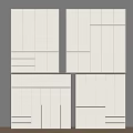 Modern Minimalist White Wardrobe With Multiple Doors And Sleek Design For Contemporary Bedroom Storage