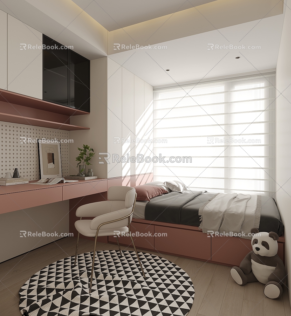 Tatami Bedroom 3d model