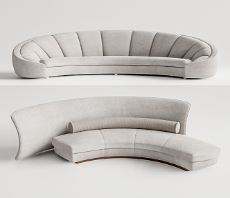 Modern shaped sofa 3d model