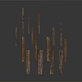 Natural Plant Wood Strips in Various Sizes for Craft and Decor Projects