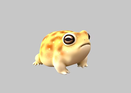 Cartoon Frog Little Frog Rain Frog Pet Frog Cute Animal 3d model