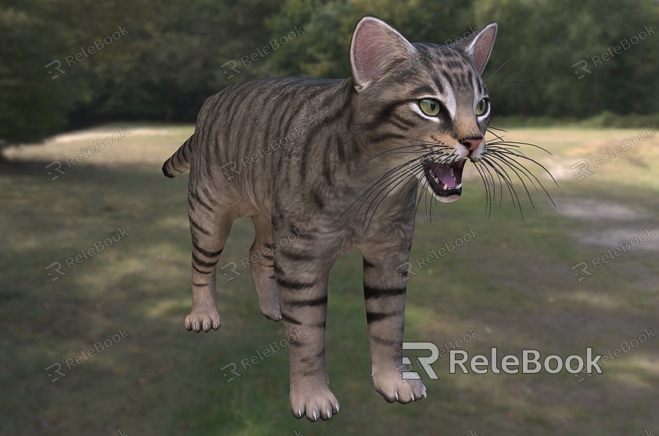 European Wildcat Lynx Spotty Cat Scottish Wildcat Animals model