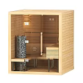 Shower Sauna Interior Design With Wooden Walls Sauna Stones Heater And Seating Area