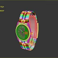 Luxury Wrist Watch With Gold Dial And Two Tone Gold Silver Strap Sleek Design