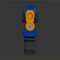 Sleek Blue And Orange Toy Gun With Firststrike Design For Kids Outdoor Playtime