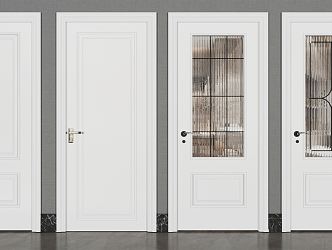 Modern swing door 3d model