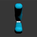 Blue Handle Pliers With Metal Jaws And Reflection On Black Surface