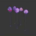 Various Colorful Cartoon Character Balloons With Strings For Party Decoration