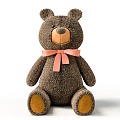 Modern Toy Plush Toy Bear 3d model