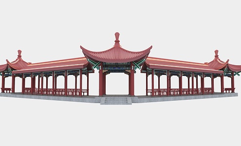 Garden Architecture Antique Pavilion 3d model