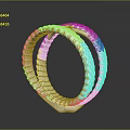 Elegant Silver Twisted Ring Design With Sparkling Stones For Modern Fashion Jewelry
