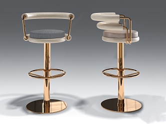 Modern Bar Chair 3d model