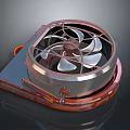 Efficient CPU Cooler with Fan Aluminum Heatsink and Copper Pipes for Desktop PC