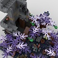 LEGO toy blocks dark forest 3d model