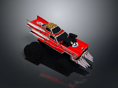 Cartoon battle car future flying car future car flying car sci-fi flying car sci-fi car 3d model