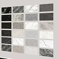 Natural Stone and Wood Material Samples with Various Textures for Decorative Use 3d model