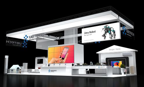 Modern Exhibition Booth 3d model