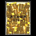 Window Display Decoration With Yellow Cylindrical Props Lighting And Like The Taste Text