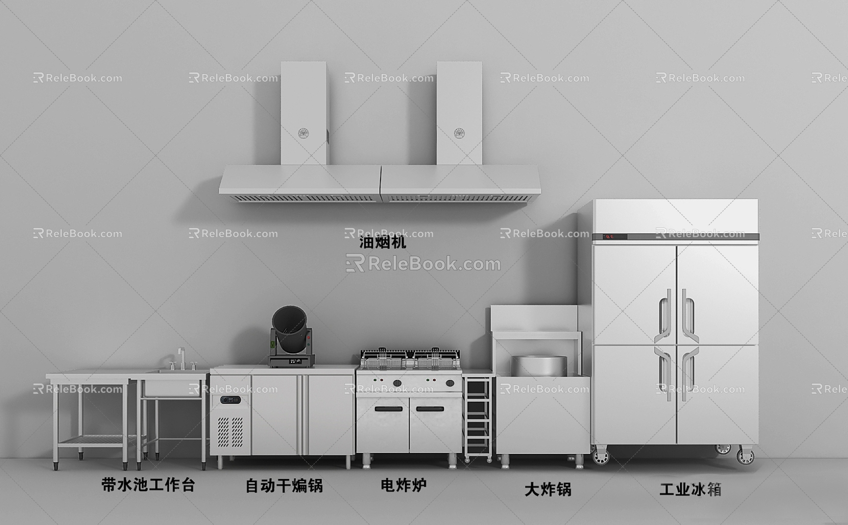 Modern Kitchen 3d model