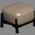 Modern Sofa Stool Shoe Changing Stool 3d model