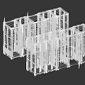 Industrial Equipment Server Cabinets With Modern Metal Design And Multiple Units For Data Center Use