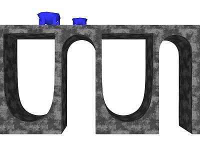 Modern table USA 3d model