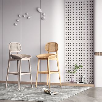 Nordic Bar Chair 3d model