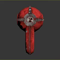 Red Shake Cola Toy Gun Featuring Silver Barrel Retro Logo And Design
