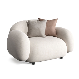 Modern single sofa 3d model