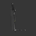 Tactical Mechanical Weapon With Tripod Stand Metal Blades And Yellow Strap